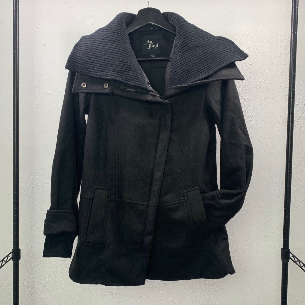 Brand new Diagonal Alley coat with funnel neck